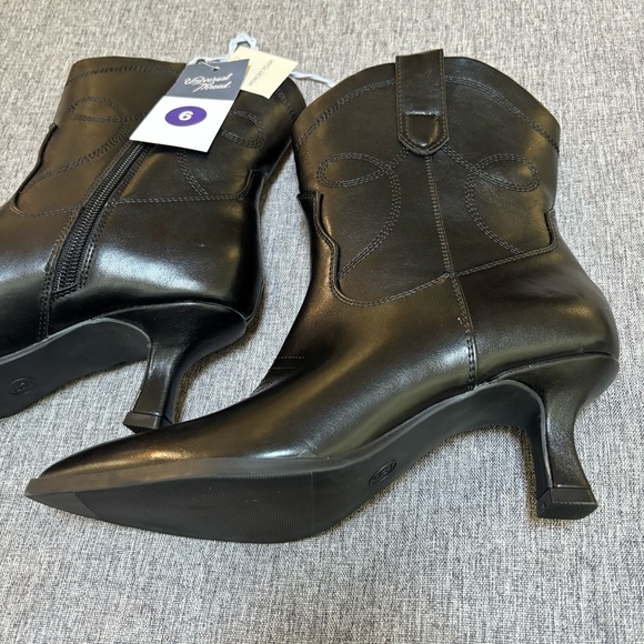 Universal Thread Jenson Women’s Black Western Cowboy Boots Memory Foam Insole - Picture 4 of 6